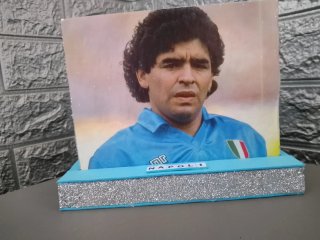Quadro Maradona da tavolo