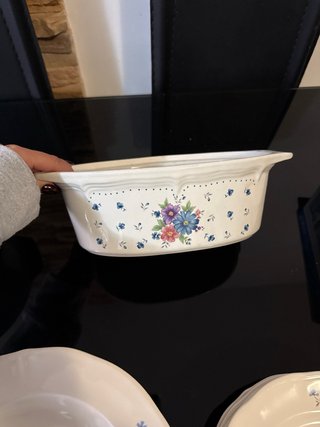 Set di stoviglie in porcellana bianca 20 pezzi