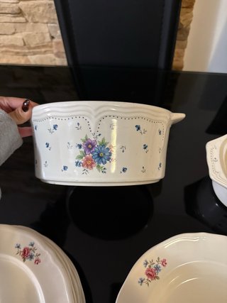 Set di stoviglie in porcellana bianca 20 pezzi