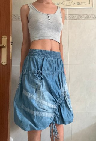 Falda globo vaquera vintage Y2K Adaro Jeans