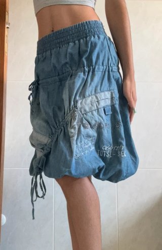 Falda globo vaquera vintage Y2K Adaro Jeans
