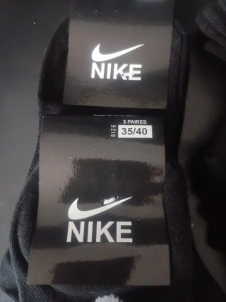 12 Calcetines Nike y Adidas Negros Talla 35/40
