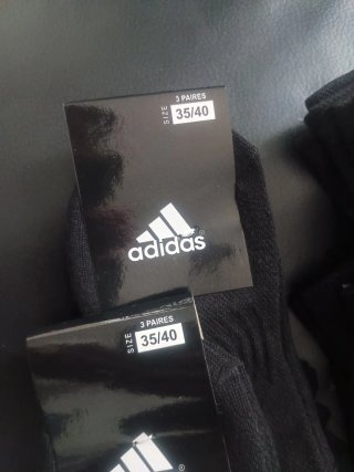 12 Calcetines Nike y Adidas Negros Talla 35/40