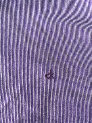 Camisa Calvin Klein Morada Rayas XL
