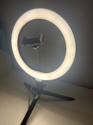 Aro de luz LED con trípode y soporte móvil