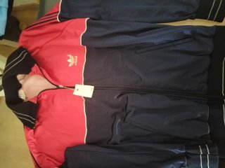 Conjunto Chándal Adidas Vintage 80s Rojo/Azul