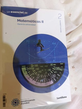 libro matemáticas 2 bachillerato SANTILLANA