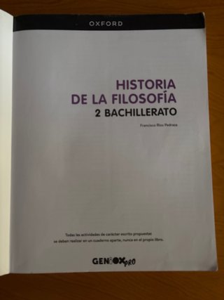 Historia de la Filosofía, 2 Bachillerato, Genio...