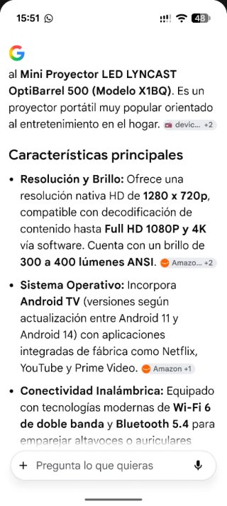 Proyector X1BQ 360 Blanco