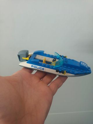 Lancha , barca  Policía police Lego