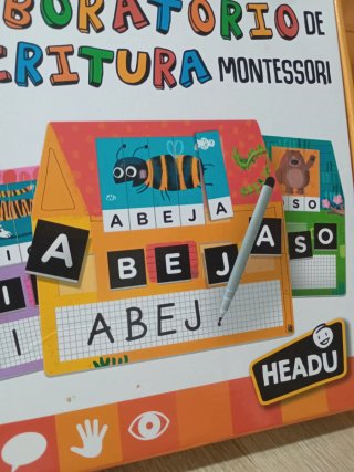 Laboratorio de escritura montessori