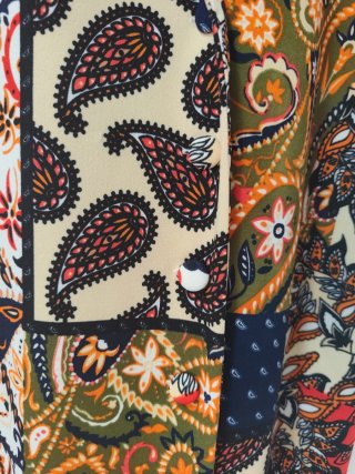 Vestido Zara Estampado Patchwork