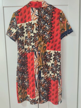Vestido Zara Estampado Patchwork