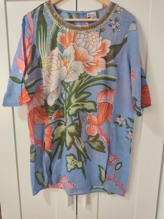 Vestido Zara Estampado Patchwork