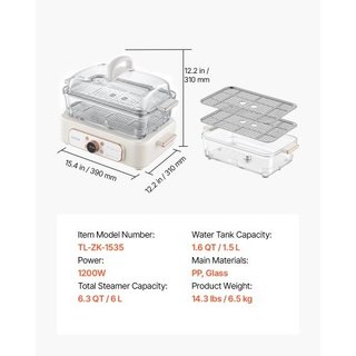 mesa acero resistente para el hogar 6L