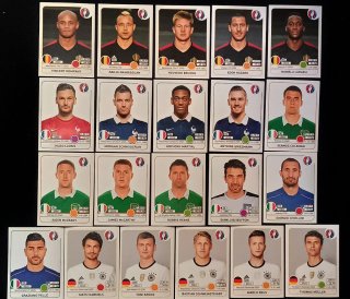 41 figurine Panini EURO 2016 Francia - con Velina