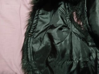 Chaleco pelo negro talla M