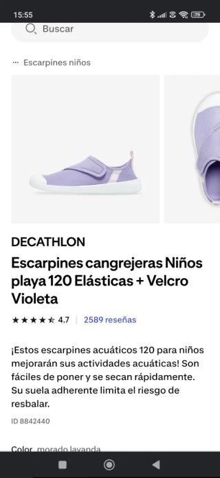 Zapatos de agua para niña