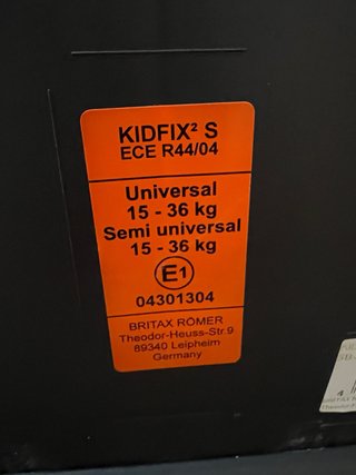 Silla Coche Britax Römer KIDFIX 2 (G2/3)