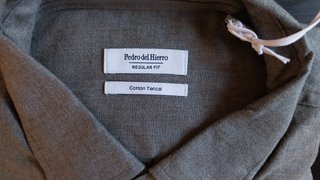 Camisa Pedro del Hierro Regular Fit Gris