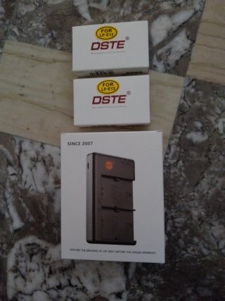 Batteria e caricabatterie DSTE LP-E12