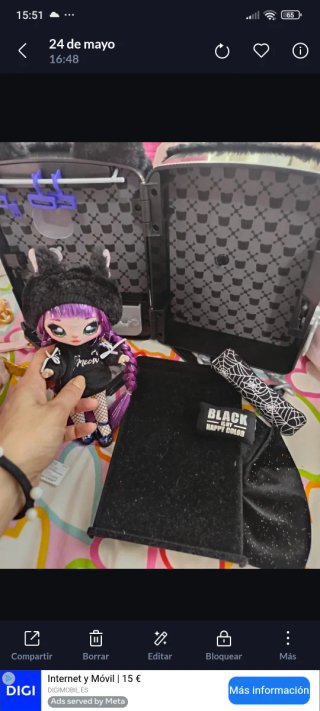 Mochila armario Na Na Na Surprise Negra