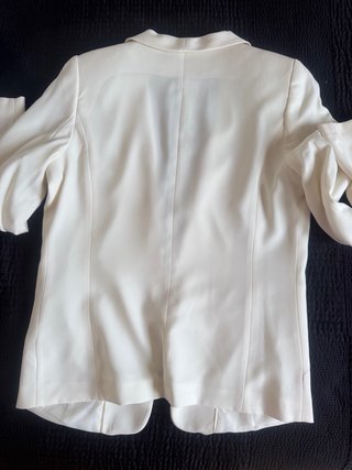 Americana H&M Blanca roto Talla 42