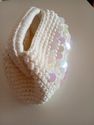 Pochette uncinetto con paillettes