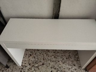 Tocador blanco con cajón