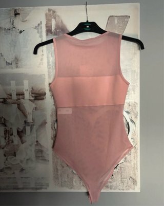 Body Rosa zara combinado T.S con etiqueta.