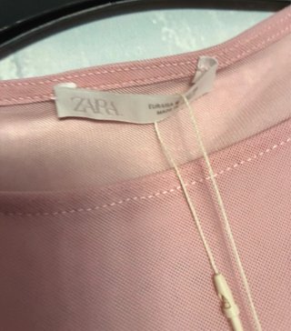 Body Rosa zara combinado T.S con etiqueta.
