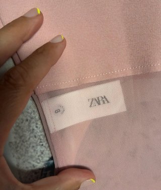 Body Rosa zara combinado T.S con etiqueta.
