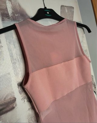 Body Rosa zara combinado T.S con etiqueta.