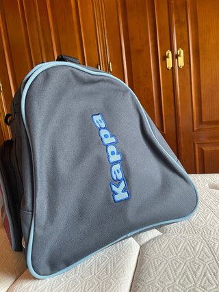 Bolso de deporte Kappa gris y rosa