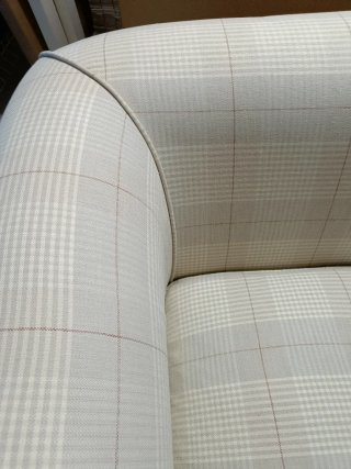 Sofá de 2 plazas tela beige