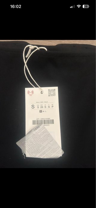 Vestido Zara Talla S.