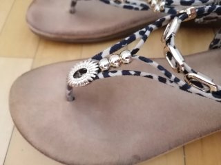 Sandalias Be Casual Animal Print. Usadas 1 vez.