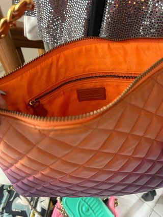Bolso Moschino degradado naranja y morado