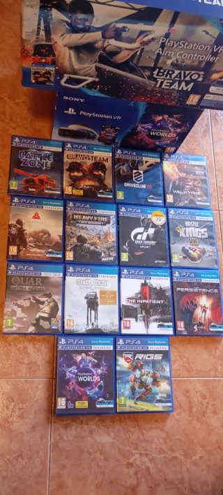Gafas PlayStation 4 VR +Aim controler VR +14Juegos