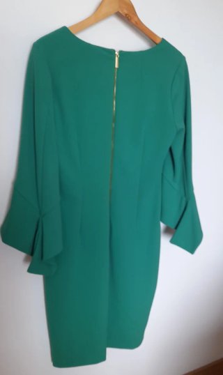 Vestido verde Calvin Klein ceremonia