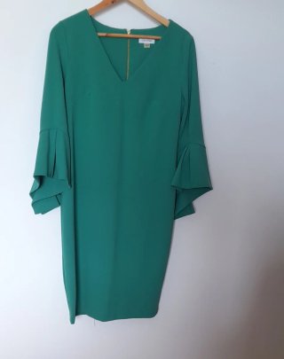 Vestido verde Calvin Klein ceremonia
