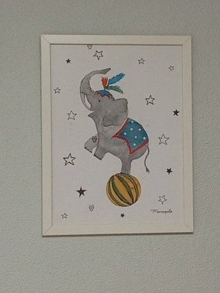 Lámpara infantil Circo + 3 láminas