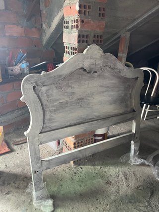 Juego de cabecero de cama de madera