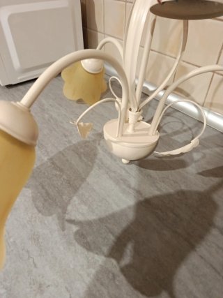 Lámpara colgante de 4 tulipas