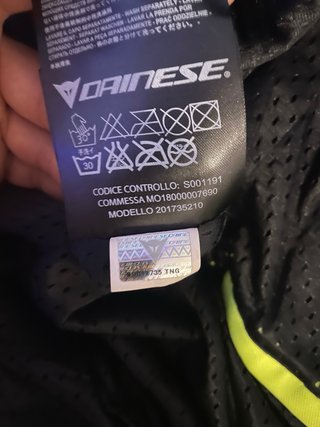 Chaqueta Dainese Negra y Amarilla