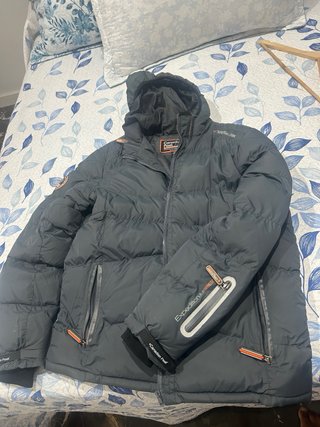 Abrigo plumífero Canadian Peak gris hombre L