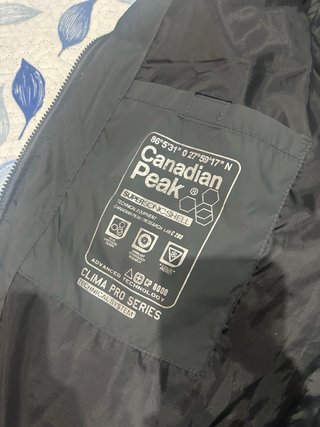 Abrigo plumífero Canadian Peak gris hombre L