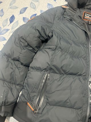 Abrigo plumífero Canadian Peak gris hombre L