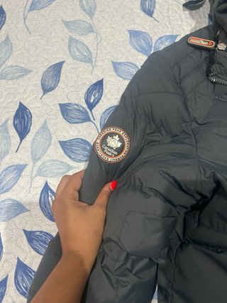 Abrigo plumífero Canadian Peak gris hombre L