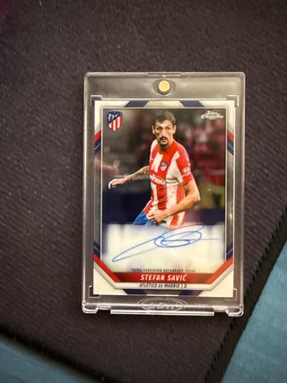 Carta Topps Chrome Stefan Savic Autógrafo